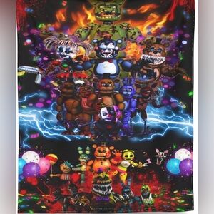 Five Nights at Freddy's soft 40 x 50” throw blanket new